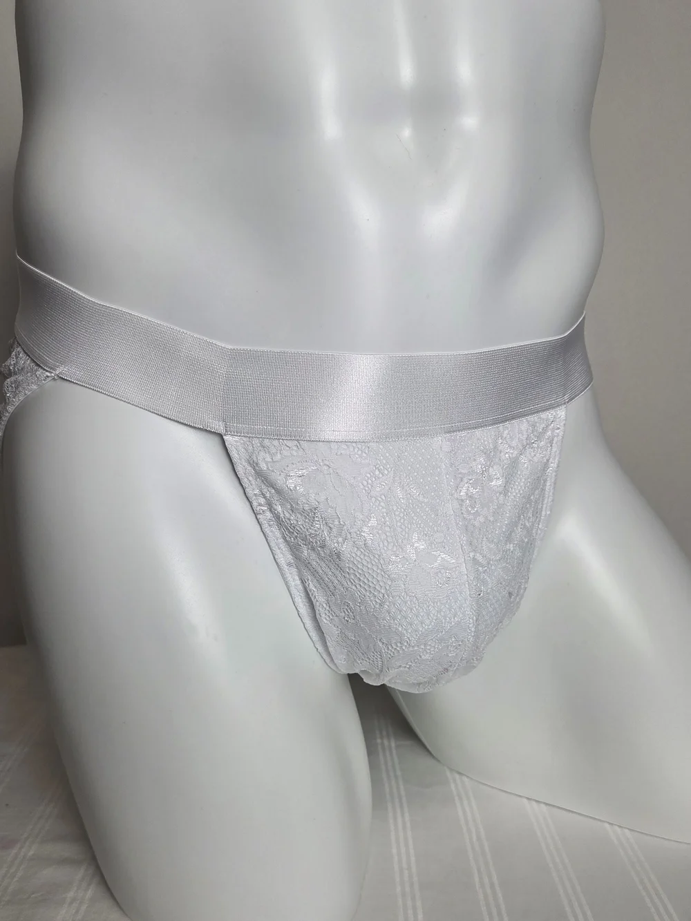 Cosabella White Lace-Side Brief